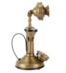 Brass Antique Candle Style Dummy Telephone Showpiece