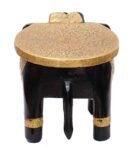 Brass Fitted Elephant Stool