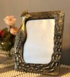 Aluminum Peacock Style Decorative Photo Frame In Copper Finish