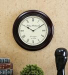 Brown Brass Modern Wall Clock