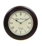 Brown Brass Modern Wall Clock