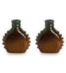 Brown Ceramic Vases(Set of 2)