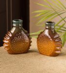 Brown Ceramic Vases(Set of 2)