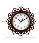 Brown Solid Wood Dodger Novelty Wall Clock