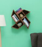 Solid Wood Wall Shelf In Pine Finish