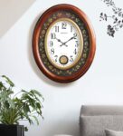 Brown Plastic Pendulum Wall Clock