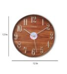 Brown Plastic Timberland Analog Wall Clock