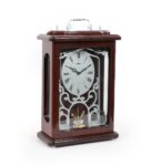 Brown Wooden Abstract Shape Table Clock