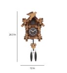 Brown Wooden Cuckoo Wall Clock