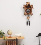 Brown Wooden Cuckoo Wall Clock