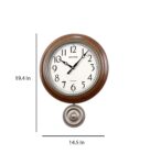 Brown Wooden Pendulum Wall Clock