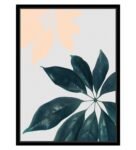 Canvas Framed Black Floral Art Print