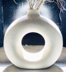 Classic Nordic- Large White Ceramic Table Vase