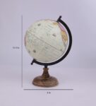 Cream Plastic Geographical Map Table Globe