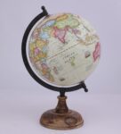 Cream Plastic Geographical Map Table Globe