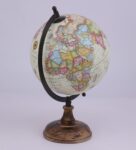 Cream Plastic Geographical Map Table Globe