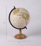 Cream Plastic Derby Geographical Map Table Globe