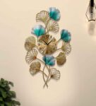 Creative Luxury Decoration Multicolour Vertical Flower Wall Clock