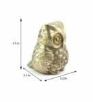 Deco Owl Brass Bird Figurine