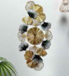 Decorative Multicolour Vertical Floral Wall Clock