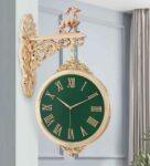 Green Plastic Retro Double Sided Platform Clock