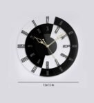Multicolour Acrylic Designer Roman Modern Wall Clock