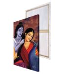 Divine Aura Of Radha Krishna Canvas Printed Wall Painting