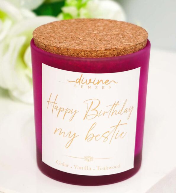 Happy Birthday Scented Candles With Quote