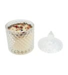 White Diamond Crystal Jar Candle With Herbs & Crystals