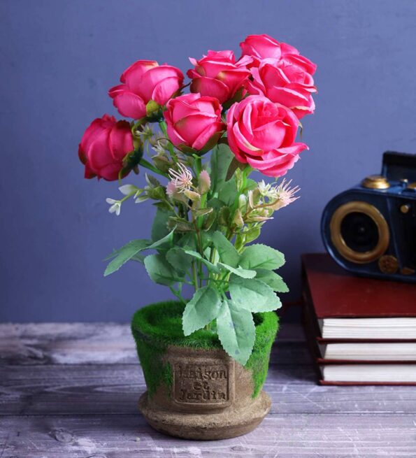 Pink Resin Donna Artificial Flowers