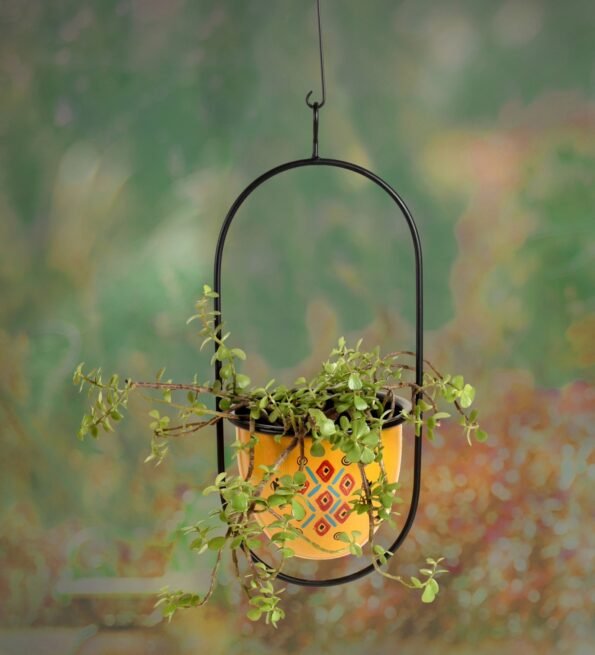 Earthen NA Hanging Planter with Stand