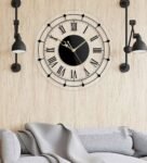 Multicolour Acrylic Elegant Roman Modern Wall Clock