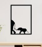 Elephant Family Metal Wall Art