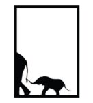 Elephant Family Metal Wall Art