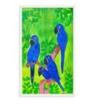 Family Of Macaws Original Handmade Painting