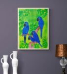 Family Of Macaws Original Handmade Painting