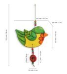 Flapping Birdies Handmade & Hand-Painted Garden Decorative Wall Hanging In Terracotta (Set Of 2)