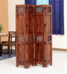 Florito Sheesham Wood Georgia Room Divider In Natural Finish