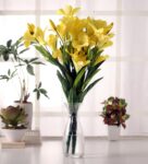 Yellow Artificial Lily Flower