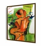 Framed Canvas Abstract Painting (16X18 Inches)