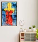 Framed Canvas Abstract Painting (20X30 Inches)