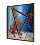 Framed Canvas Abstract Painting (20X30 Inches)