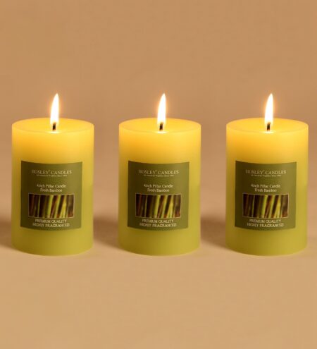 Fresh Bamboo Aroma Set of 3 Scented Candles