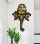 Ganesha Face Wall Hanging Wall Mural In Golden