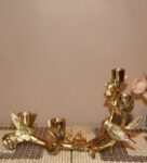 Gold Brass Table Candle Holder