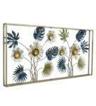 Gold Iron Desert Chicory Flower Metal Wall Art