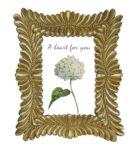 Gold Metal Feather Design Luxuary Table Photo Frame