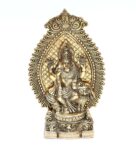 Gold Metal Lakshmi Seated On Owl