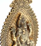 Gold Metal Lakshmi Seated On Owl