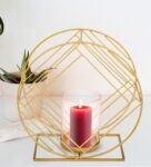 Gold Table Metal Candle Holder